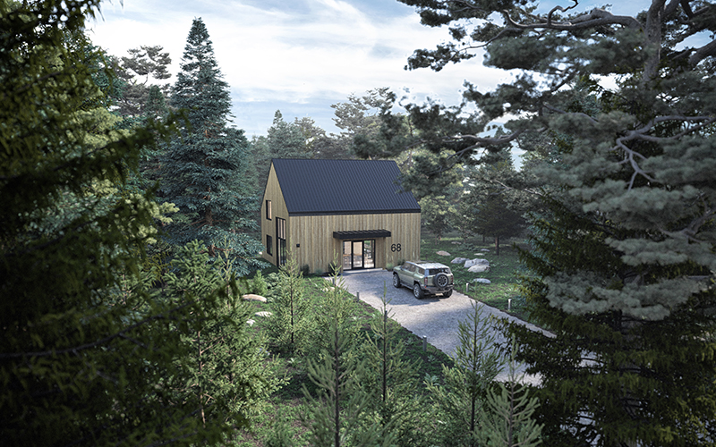 Chalet Picea en pleine nature dans les Laurentides